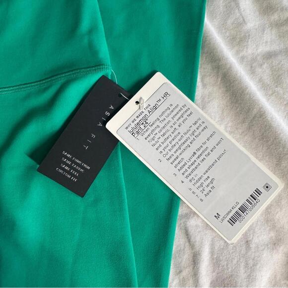 🆕💚 Lululemon Align HR Pant 24” Asia Fit - Kelly Green - Picture 9 of 9
